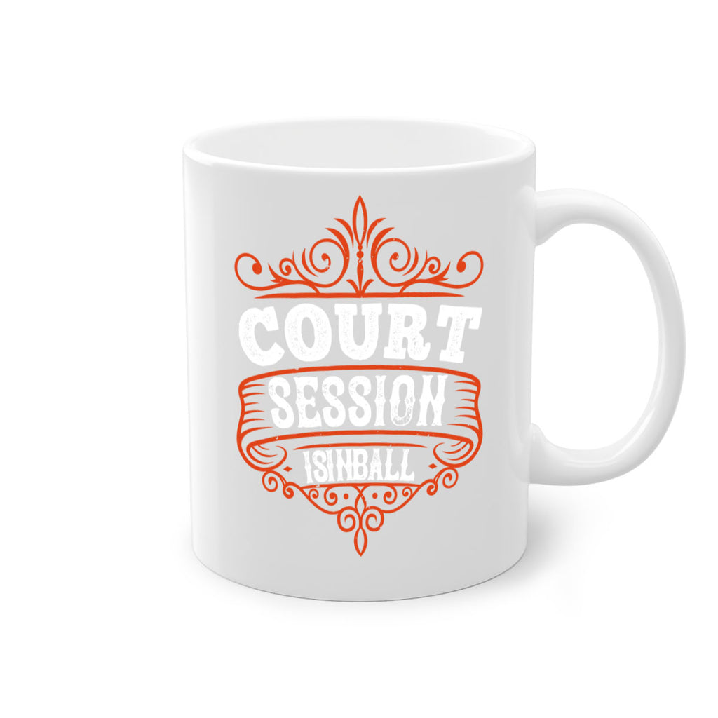 Court is in ball session 1350#- basketball-Mug / Coffee Cup