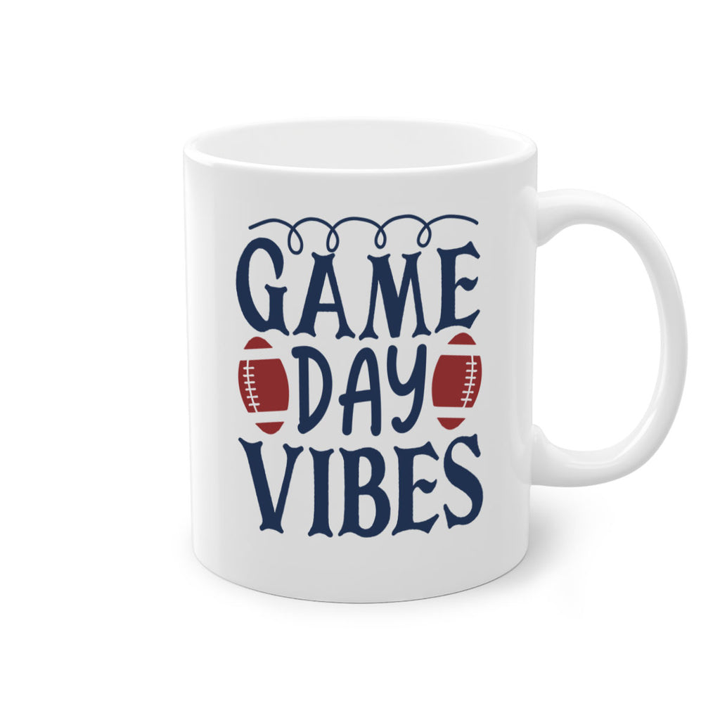 Game day vibes 1541#- football-Mug / Coffee Cup