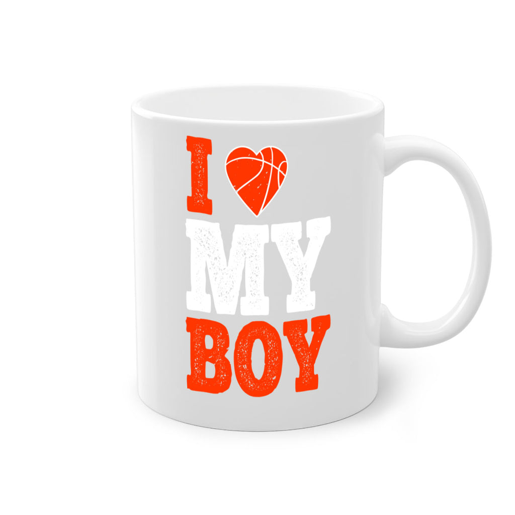 I love my boy 2254#- basketball-Mug / Coffee Cup