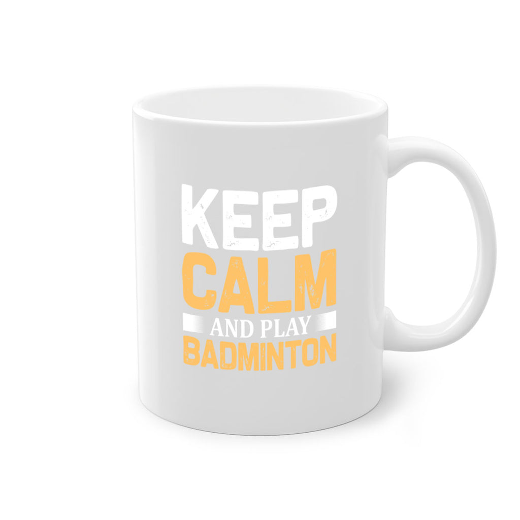 Keep calm 958#- badminton-Mug / Coffee Cup