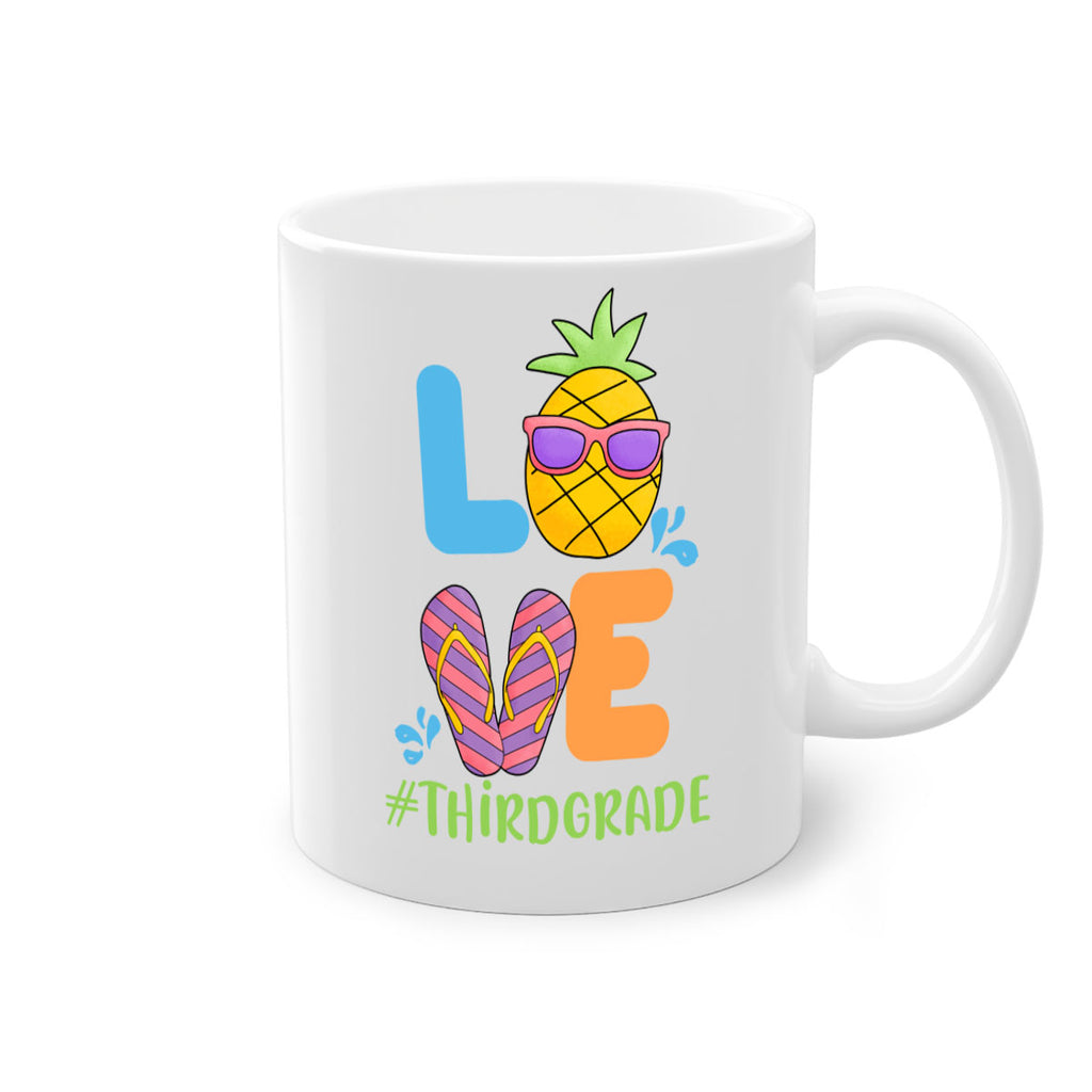 LOVE 3rd Grade Summer Pineapple 17#- Third Grade-Mug / Coffee Cup