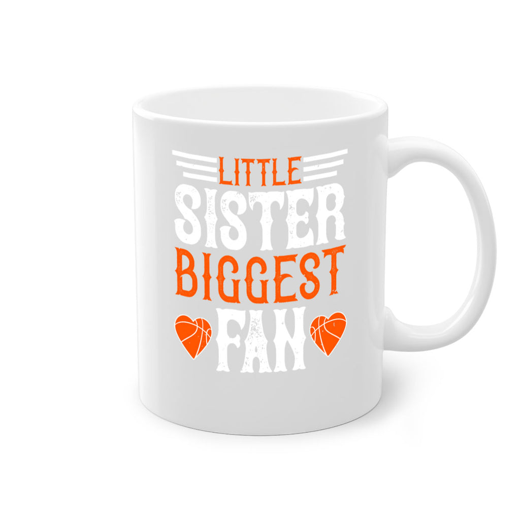 Little sister biggest fan 836#- basketball-Mug / Coffee Cup