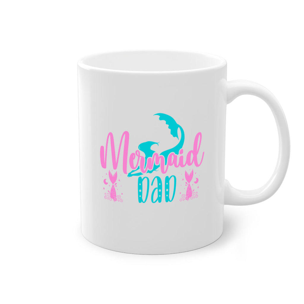 Mermaid Dad 356#- mermaid-Mug / Coffee Cup