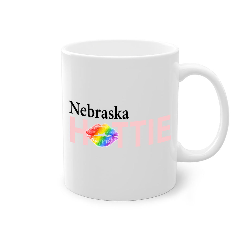Nebraska Hottie with rainbow lips 27#- Hottie Collection-Mug / Coffee Cup