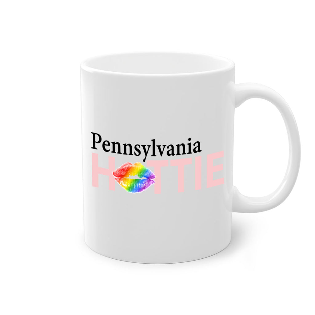 Pennsylvania Hottie with rainbow lips 38#- Hottie Collection-Mug / Coffee Cup