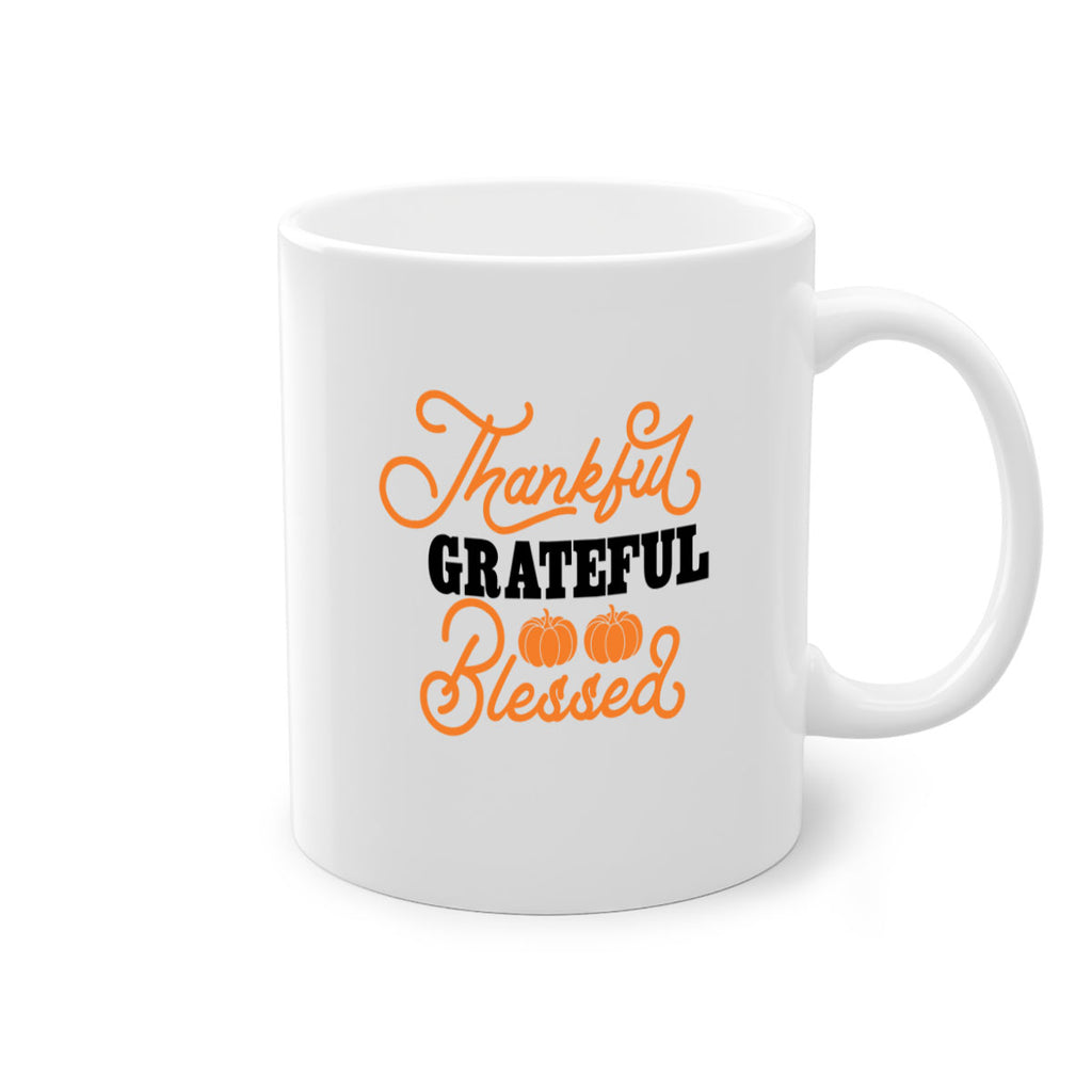 Thankful Grateful Blessed 604#- fall-Mug / Coffee Cup