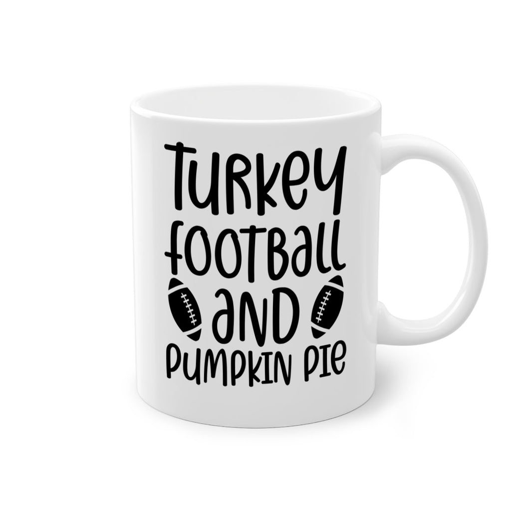 Turkey Football And Pumpkin Pie 622#- fall-Mug / Coffee Cup