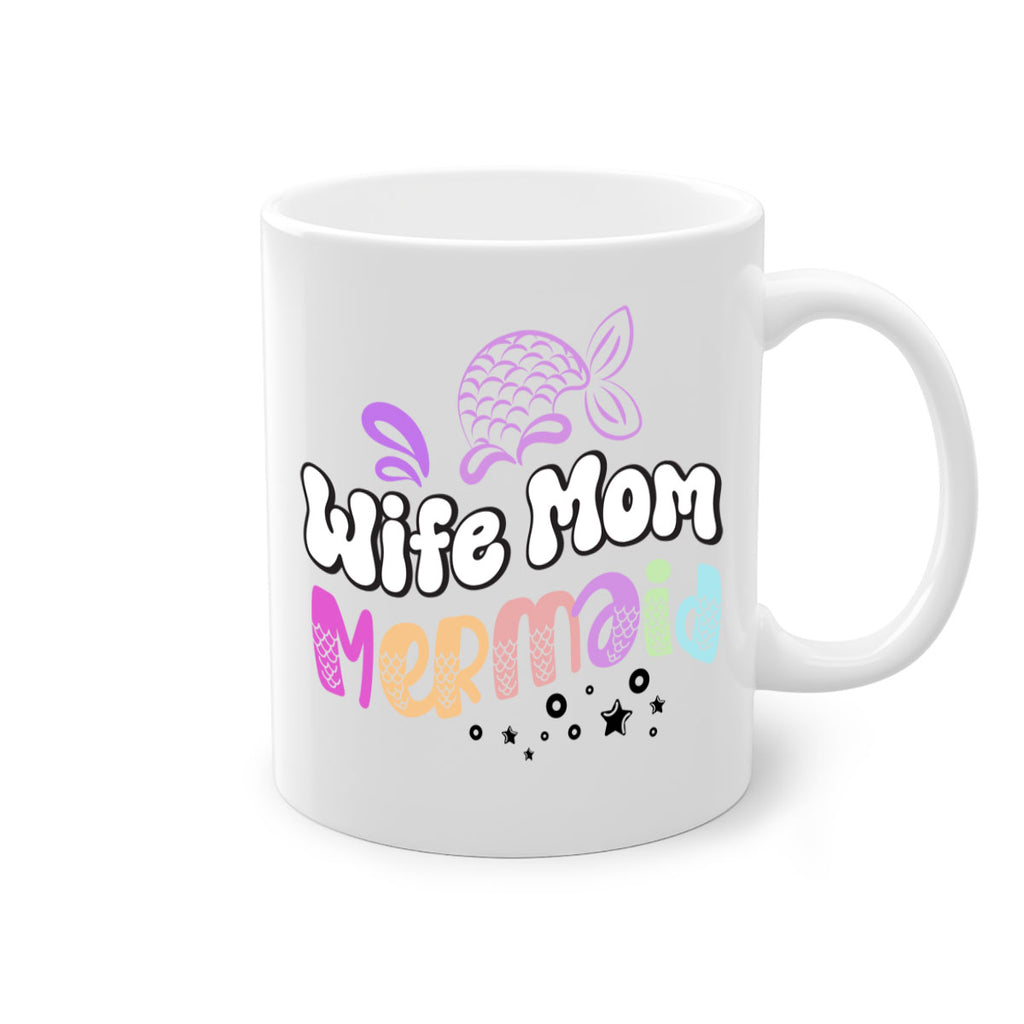 Wife Mom Mermaid 676#- mermaid-Mug / Coffee Cup
