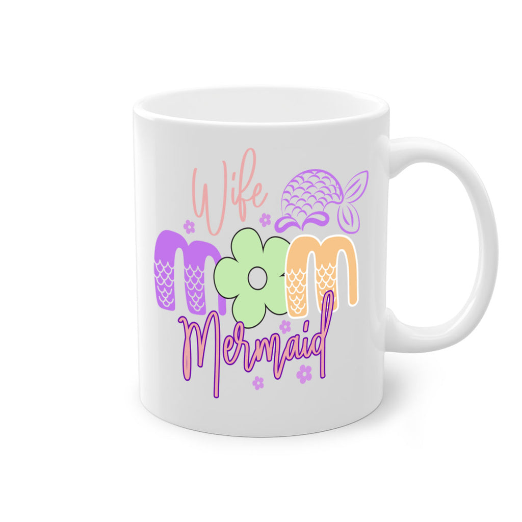 Wife Mom Mermaid 677#- mermaid-Mug / Coffee Cup
