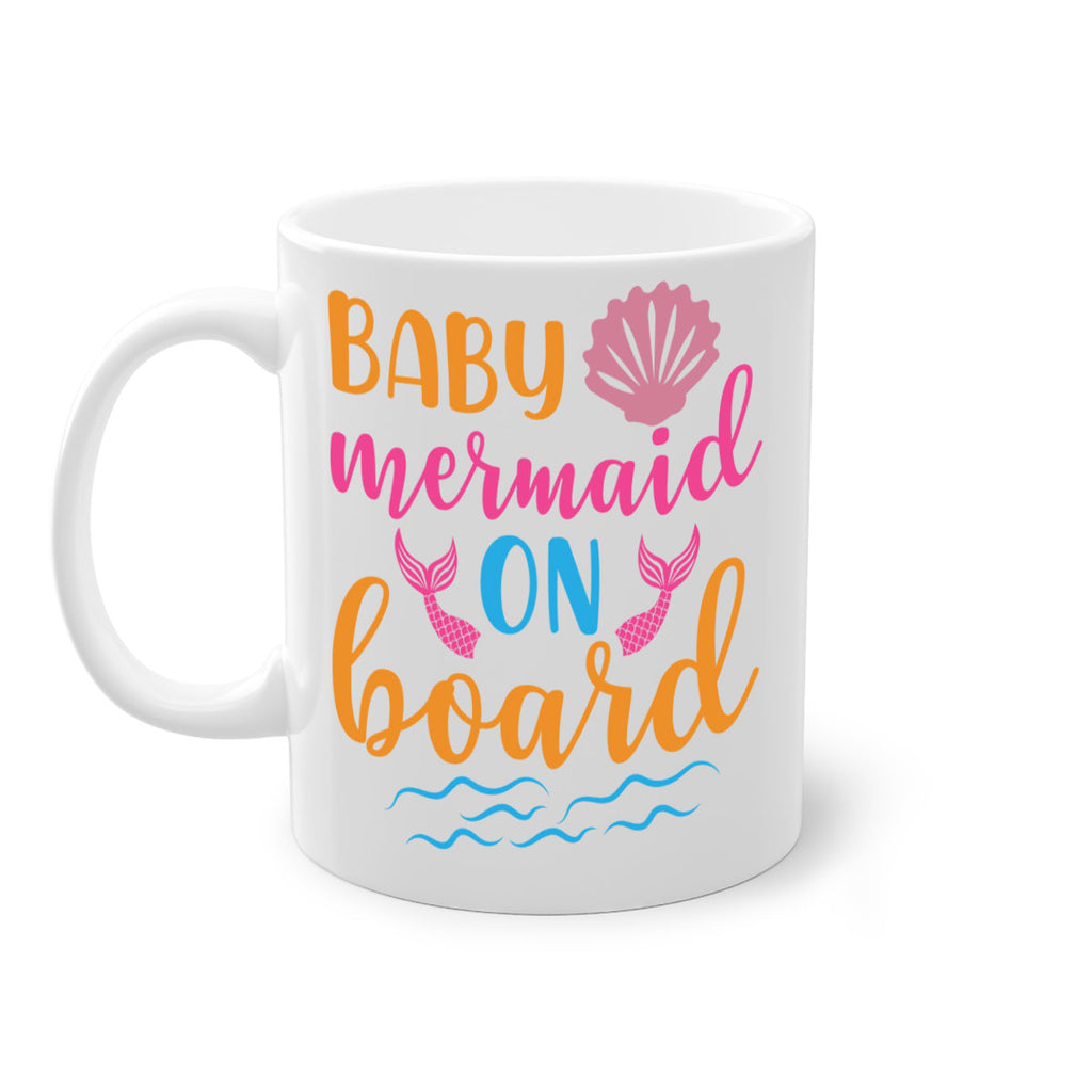 Baby Mermaid On Board 39#- mermaid-Mug / Coffee Cup