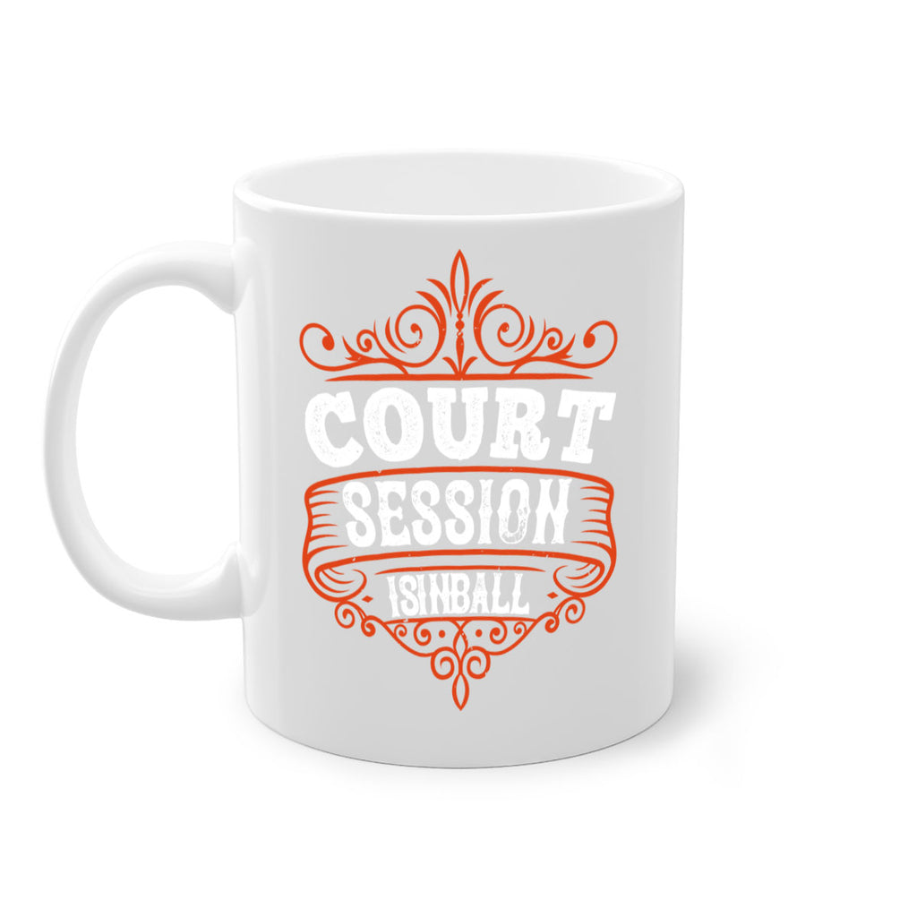 Court is in ball session 1350#- basketball-Mug / Coffee Cup