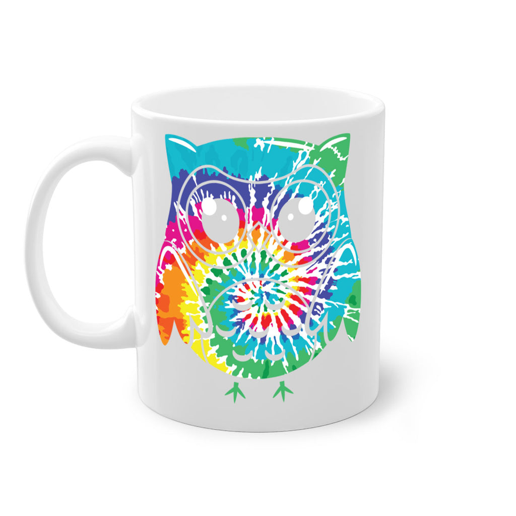 Graphic Owl Tiedye A TurtleRabbit 8#- owl-Mug / Coffee Cup