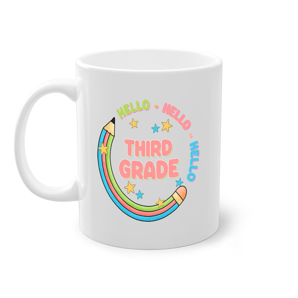 Hello 3rd Grade Pencil 10#- Third Grade-Mug / Coffee Cup