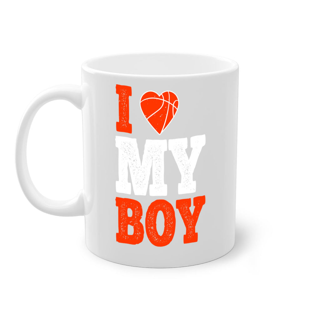 I love my boy 2254#- basketball-Mug / Coffee Cup