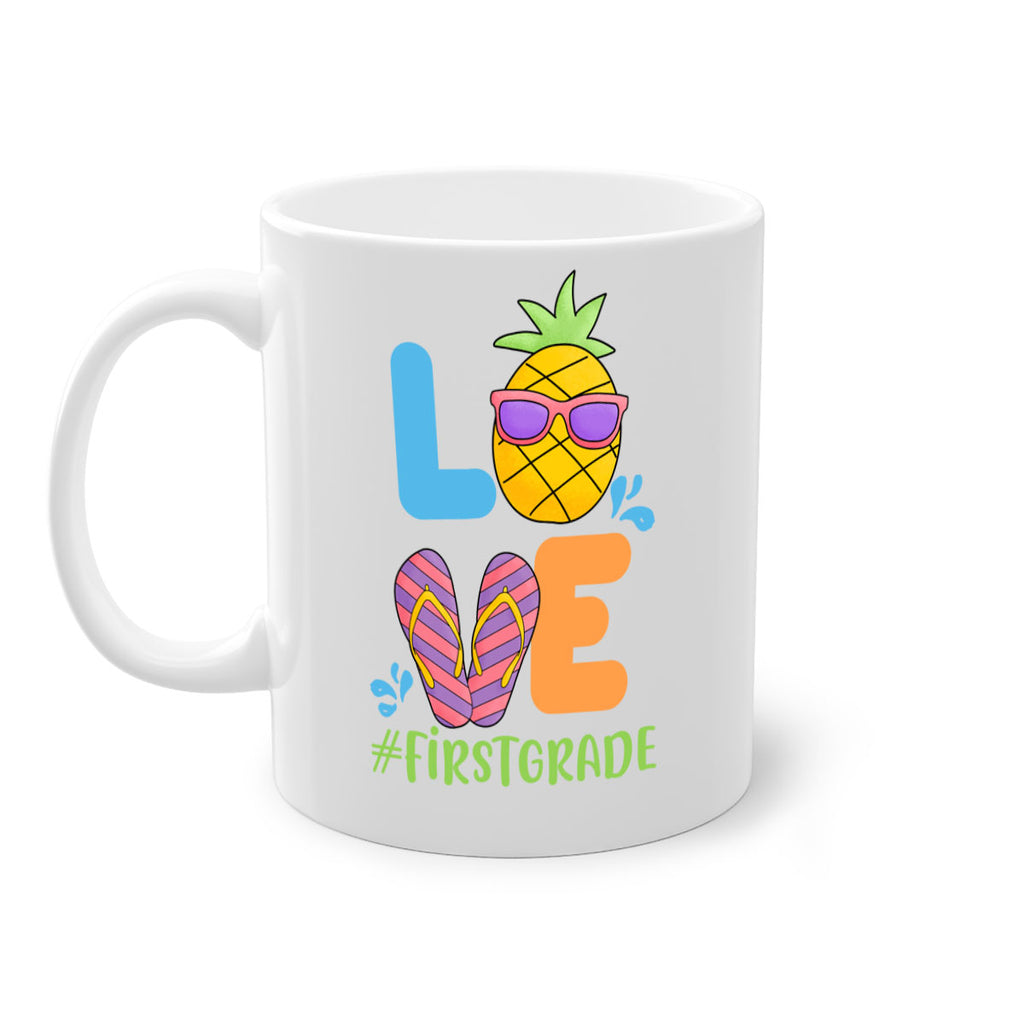 LOVE 1st Grade Summer Pineapple 8#- First Grade-Mug / Coffee Cup