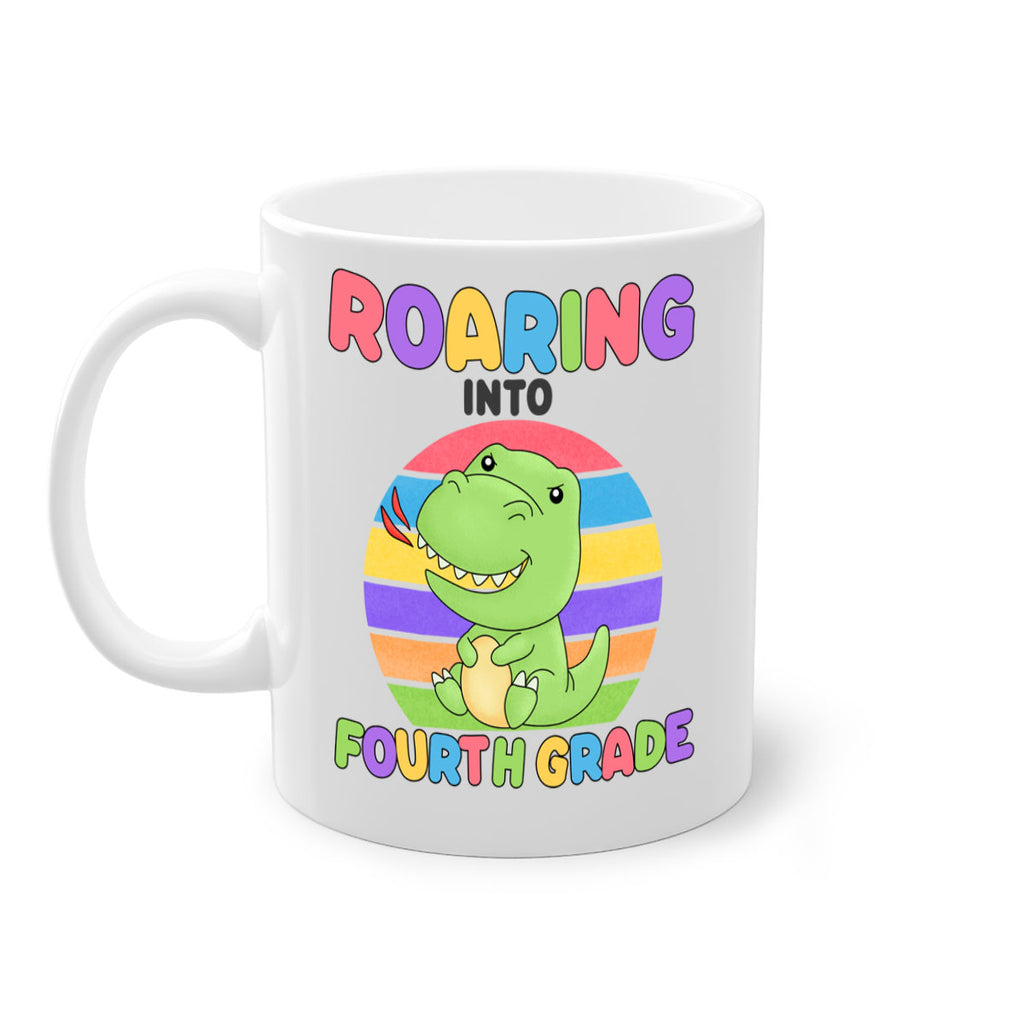 Roaring to 4th Grade Trex 24#- 4th grade-Mug / Coffee Cup