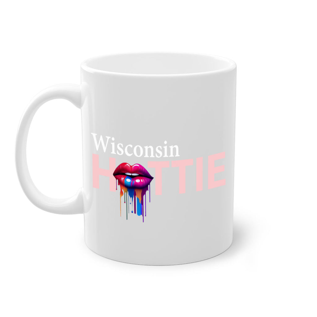 Wisconsin Hottie with dripping lips 123#- Hottie Collection-Mug / Coffee Cup