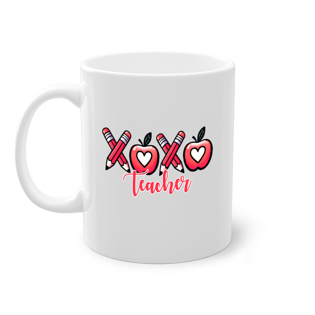 XOXO Teacher Apple Valentine 20#- teacher-Mug / Coffee Cup