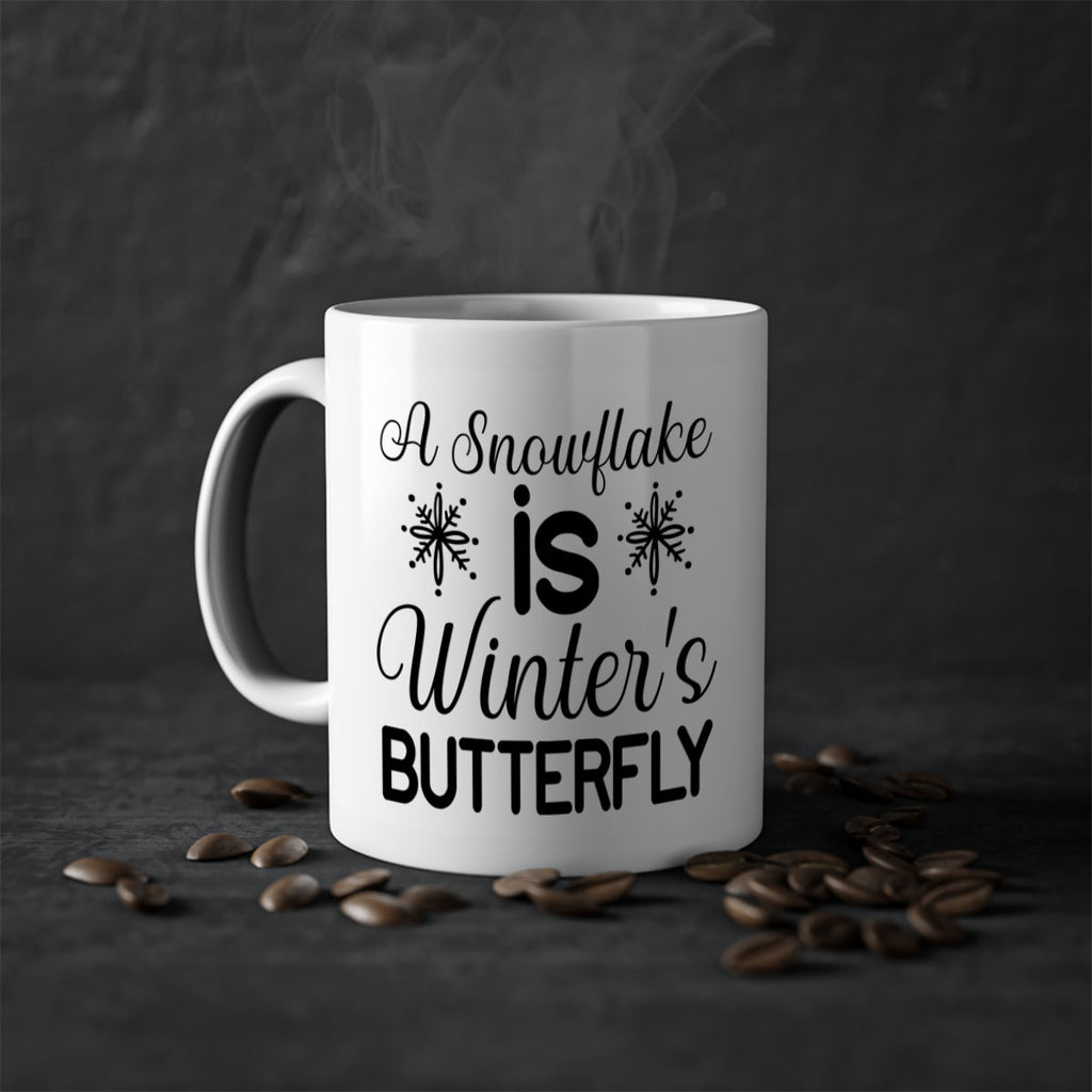 A Snowflake is Winters Butterfly3#- winter-Mug / Coffee Cup