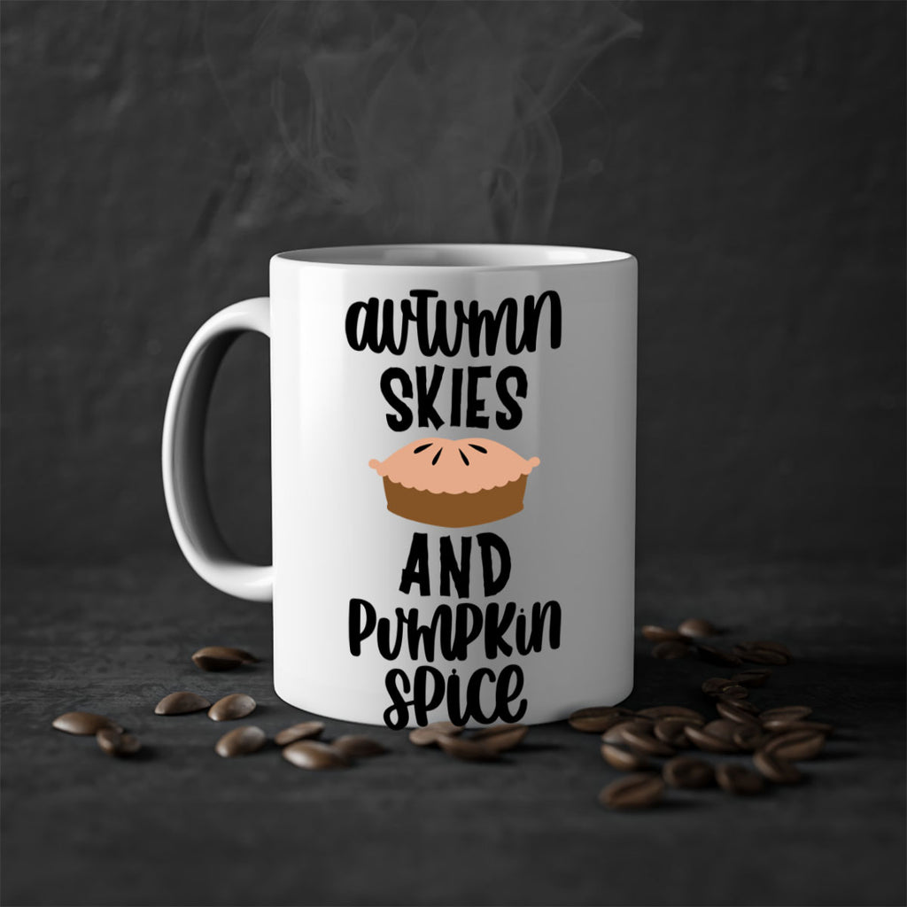 Autumn Skies And Pumpkin Spice 477#- fall-Mug / Coffee Cup