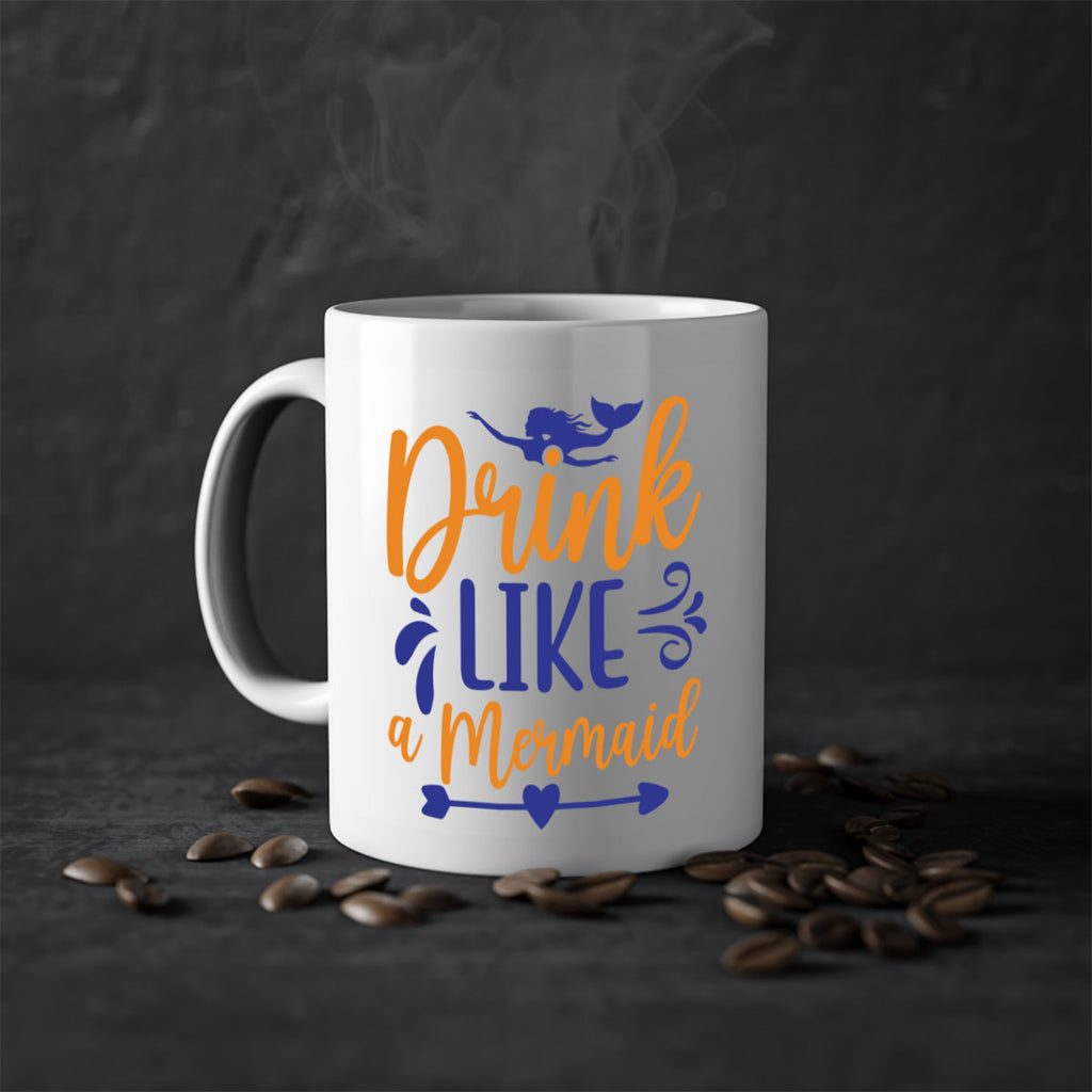 Drink Like a Mermaid 137#- mermaid-Mug / Coffee Cup