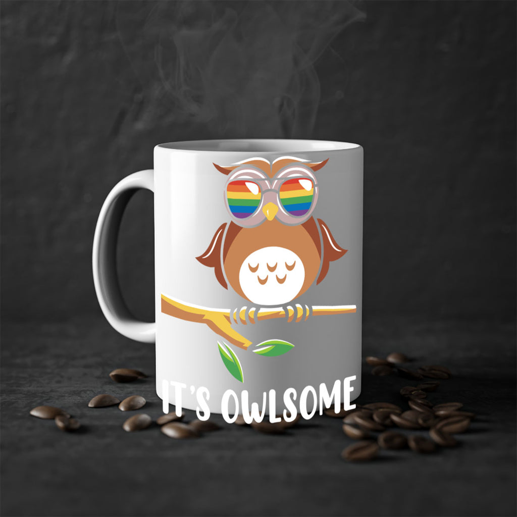 Funny Owl Gift Im Owlsome A TurtleRabbit 7#- owl-Mug / Coffee Cup