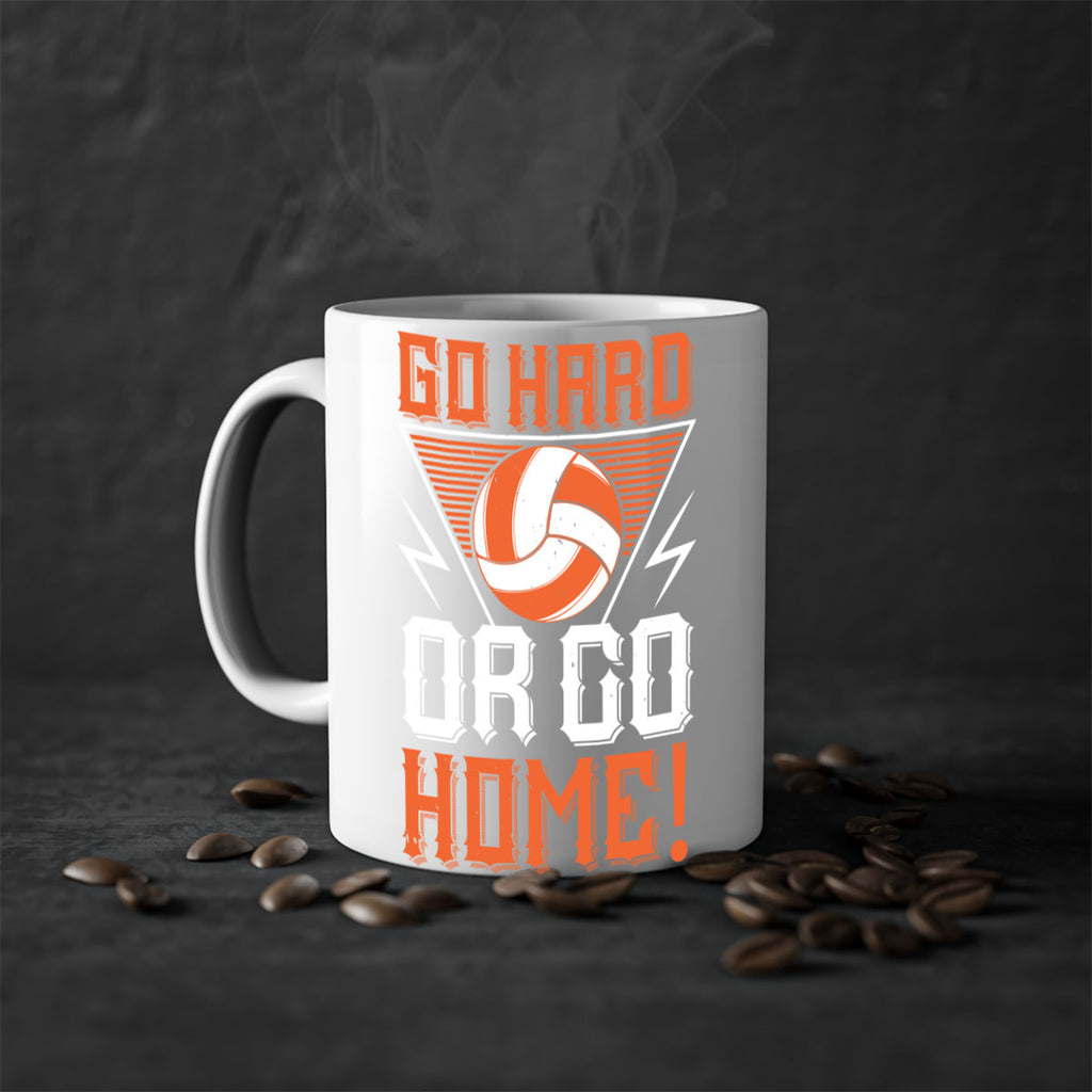 Go hard or go home Style 1215#- volleyball-Mug / Coffee Cup