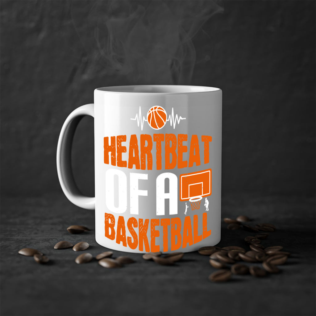 Heartbeat of a basketball 2299#- basketball-Mug / Coffee Cup