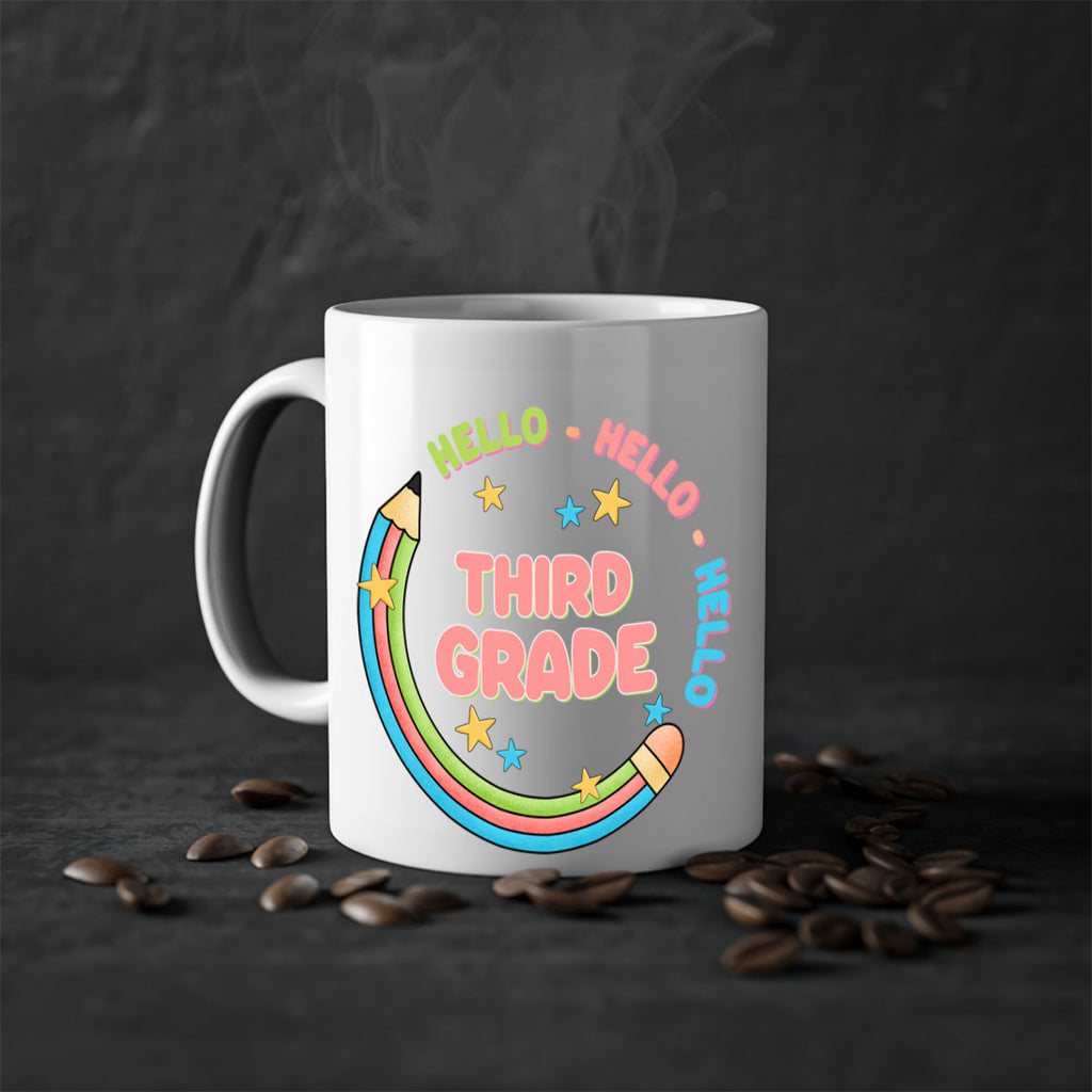 Hello 3rd Grade Pencil 10#- Third Grade-Mug / Coffee Cup
