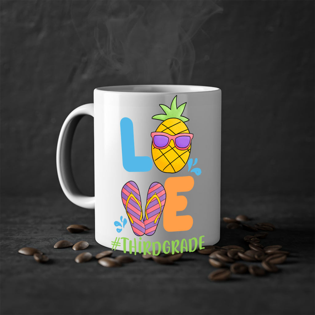 LOVE 3rd Grade Summer Pineapple 17#- Third Grade-Mug / Coffee Cup