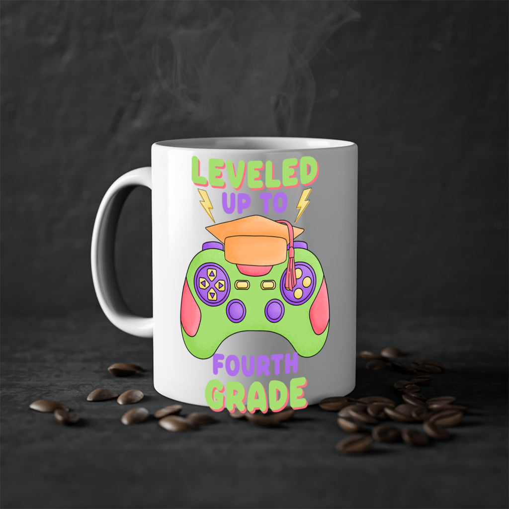 Leveled up to 4th Grade 16#- 4th grade-Mug / Coffee Cup
