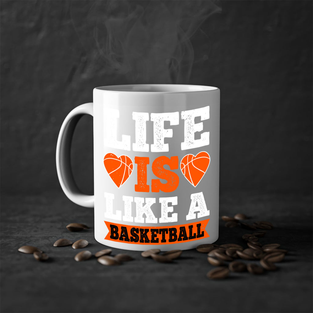 Life is like a basketball 2042#- basketball-Mug / Coffee Cup