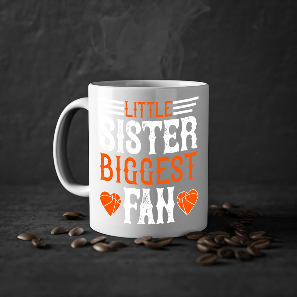 Little sister biggest fan 836#- basketball-Mug / Coffee Cup