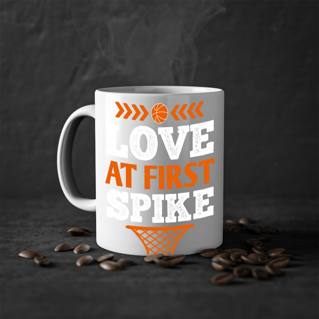 Love at first spike 736#- basketball-Mug / Coffee Cup