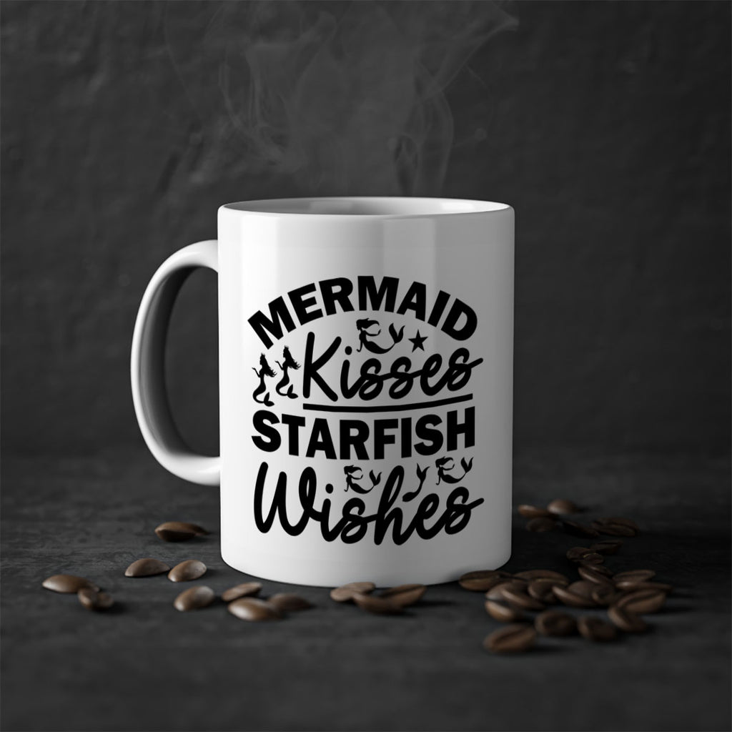 Mermaid Kisses Starfish Wishes 424#- mermaid-Mug / Coffee Cup