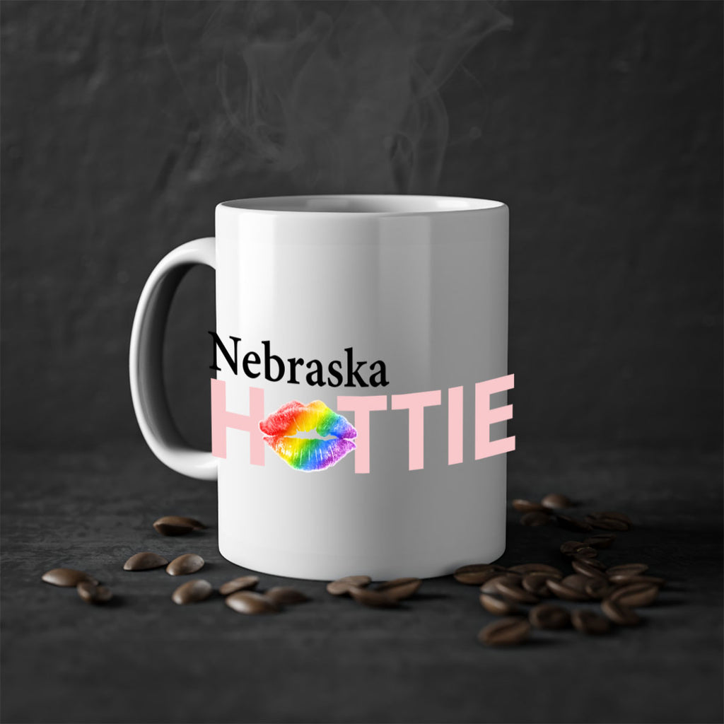 Nebraska Hottie with rainbow lips 27#- Hottie Collection-Mug / Coffee Cup