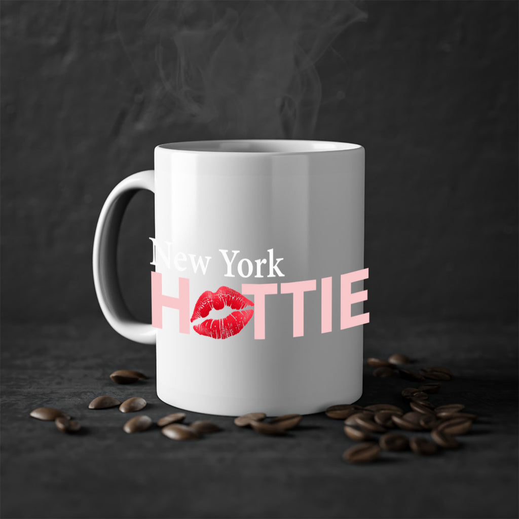 New York Hottie With Red Lips 86#- Hottie Collection-Mug / Coffee Cup