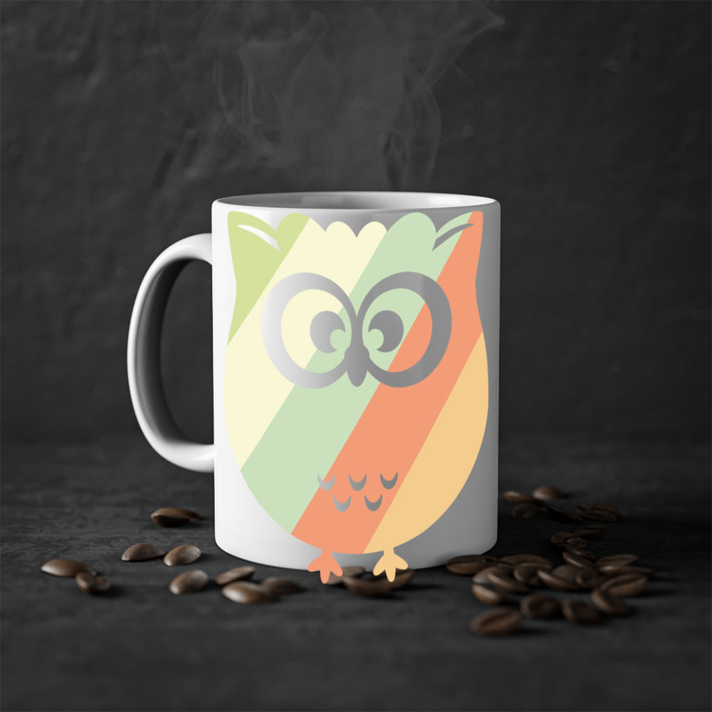 Owl Retro Style Vintage A TurtleRabbit 15#- owl-Mug / Coffee Cup