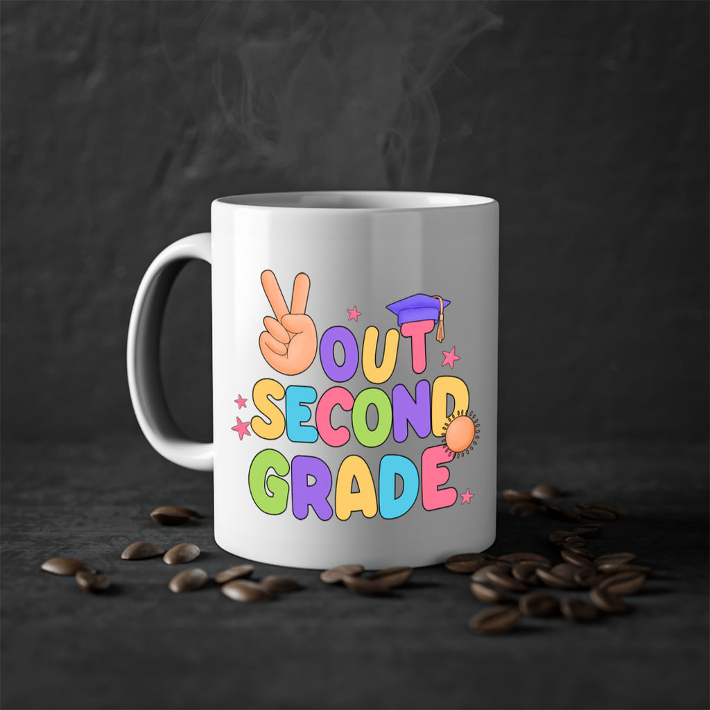 Peace Out 2nd Grade Peace 18#- second grade-Mug / Coffee Cup