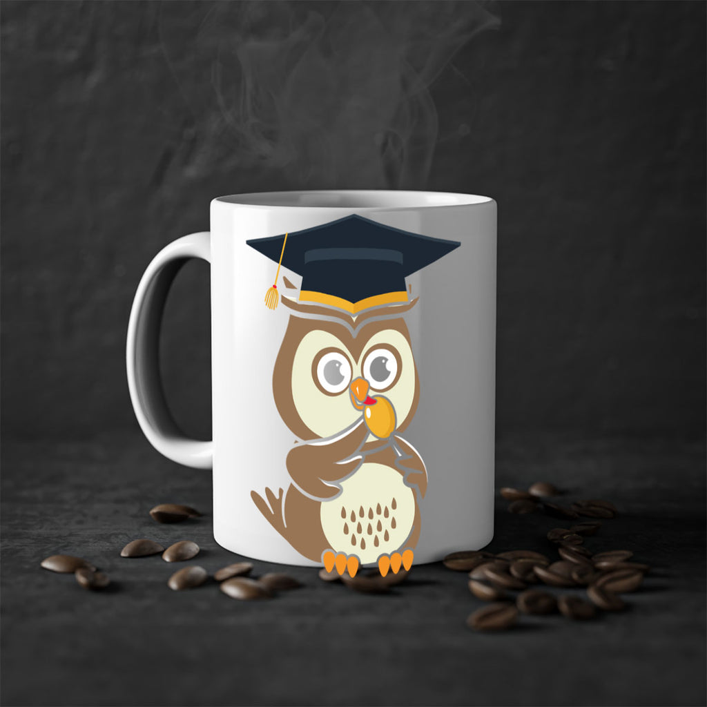 Profesor Owl Licks Candy A TurtleRabbit 17#- owl-Mug / Coffee Cup