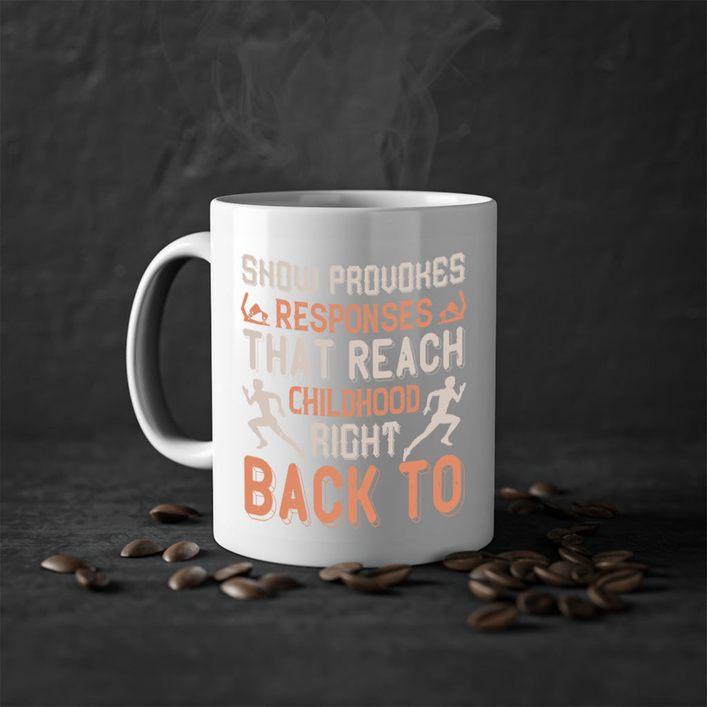 Snow provokes responses that reach right back to childhood 471#- ski-Mug / Coffee Cup