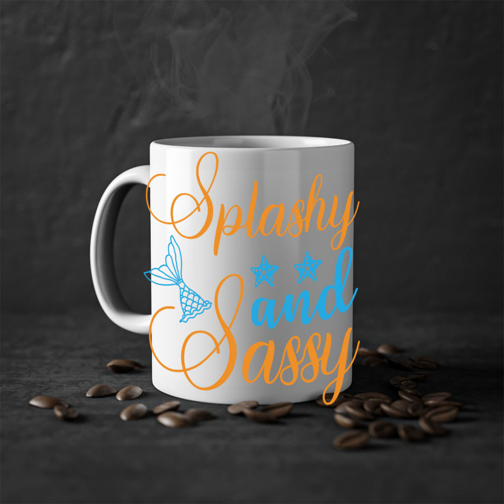 Splashy and Sassy Design 625#- mermaid-Mug / Coffee Cup
