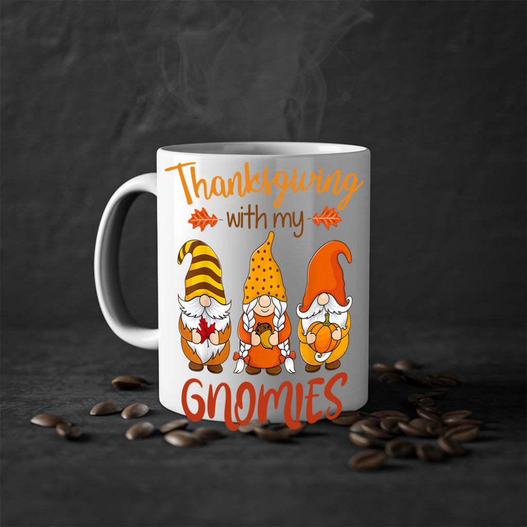 ThanksgivingWithGnomiesFall 610#- fall-Mug / Coffee Cup