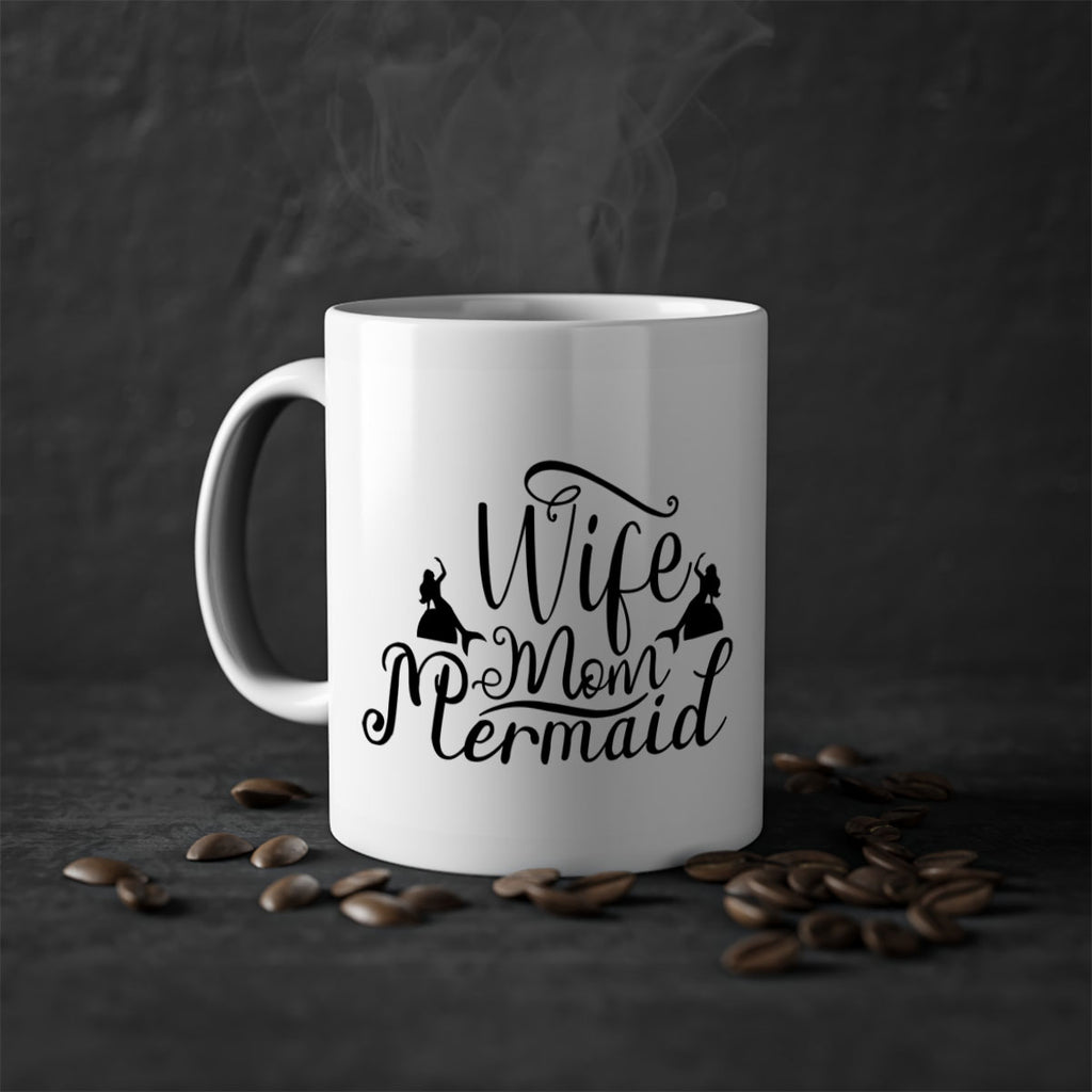 Wife Mom Mermaid 671#- mermaid-Mug / Coffee Cup