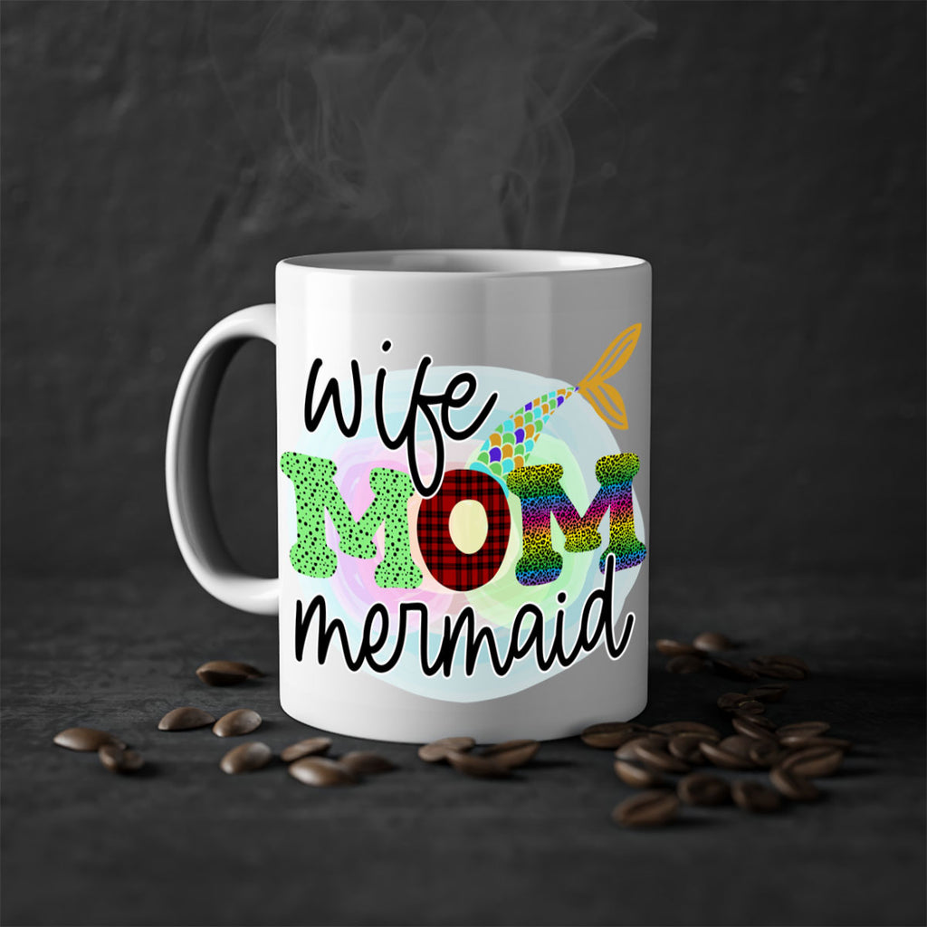 Wife Mom Mermaid 674#- mermaid-Mug / Coffee Cup