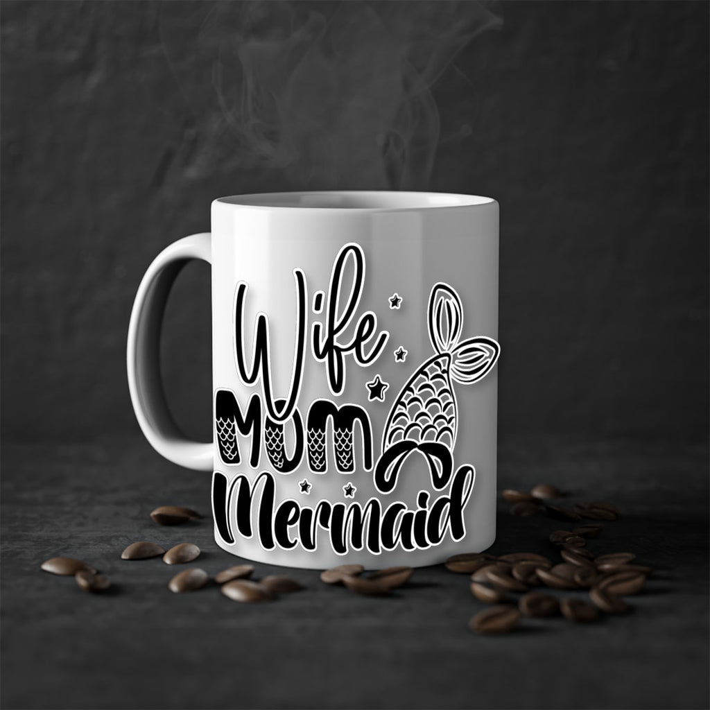 Wife Mom Mermaid 675#- mermaid-Mug / Coffee Cup