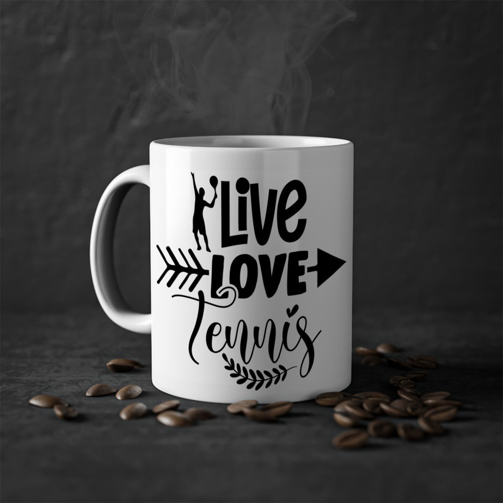 live love Tennis 818#- tennis-Mug / Coffee Cup
