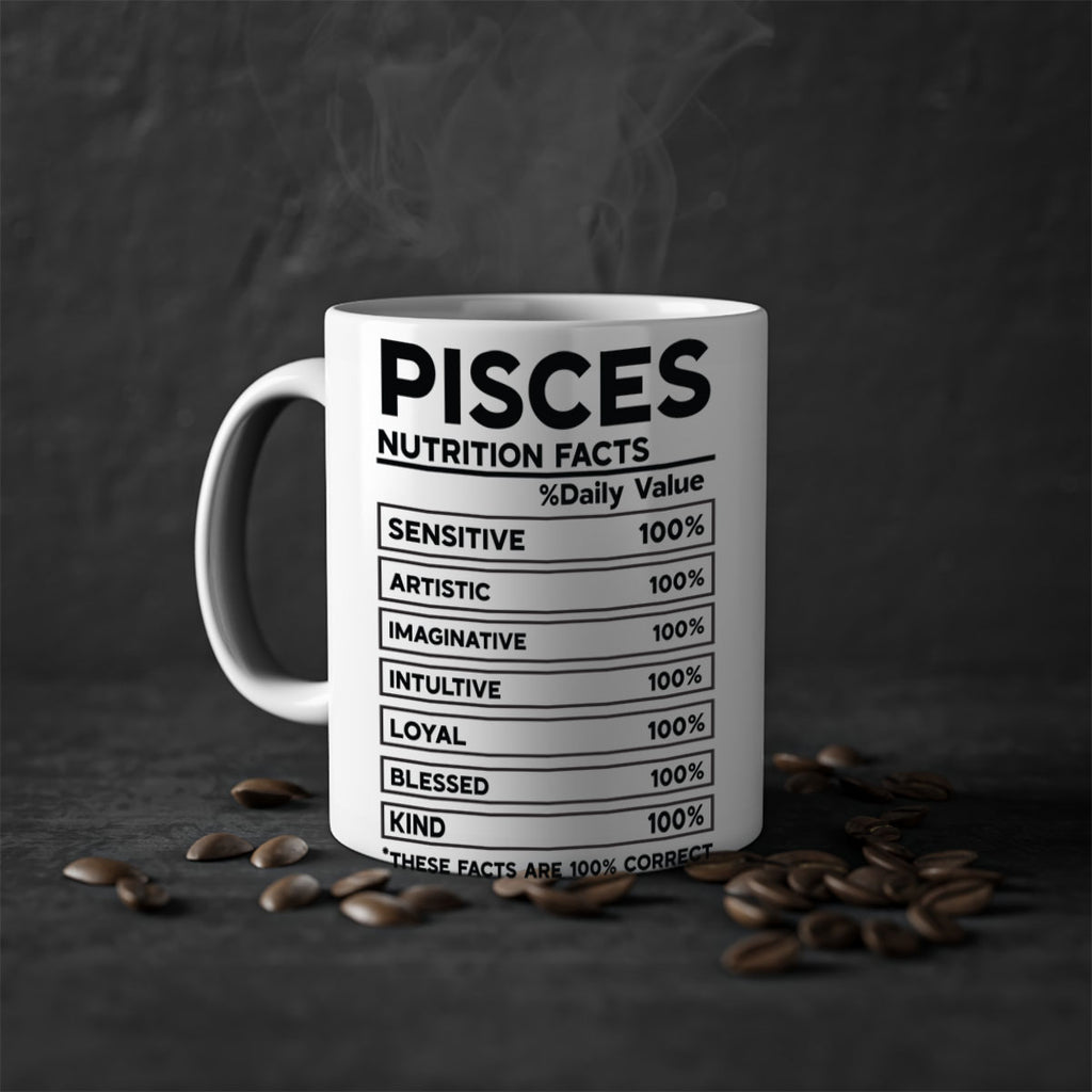 pisces Nutrition Facts 367#- zodiac-Mug / Coffee Cup