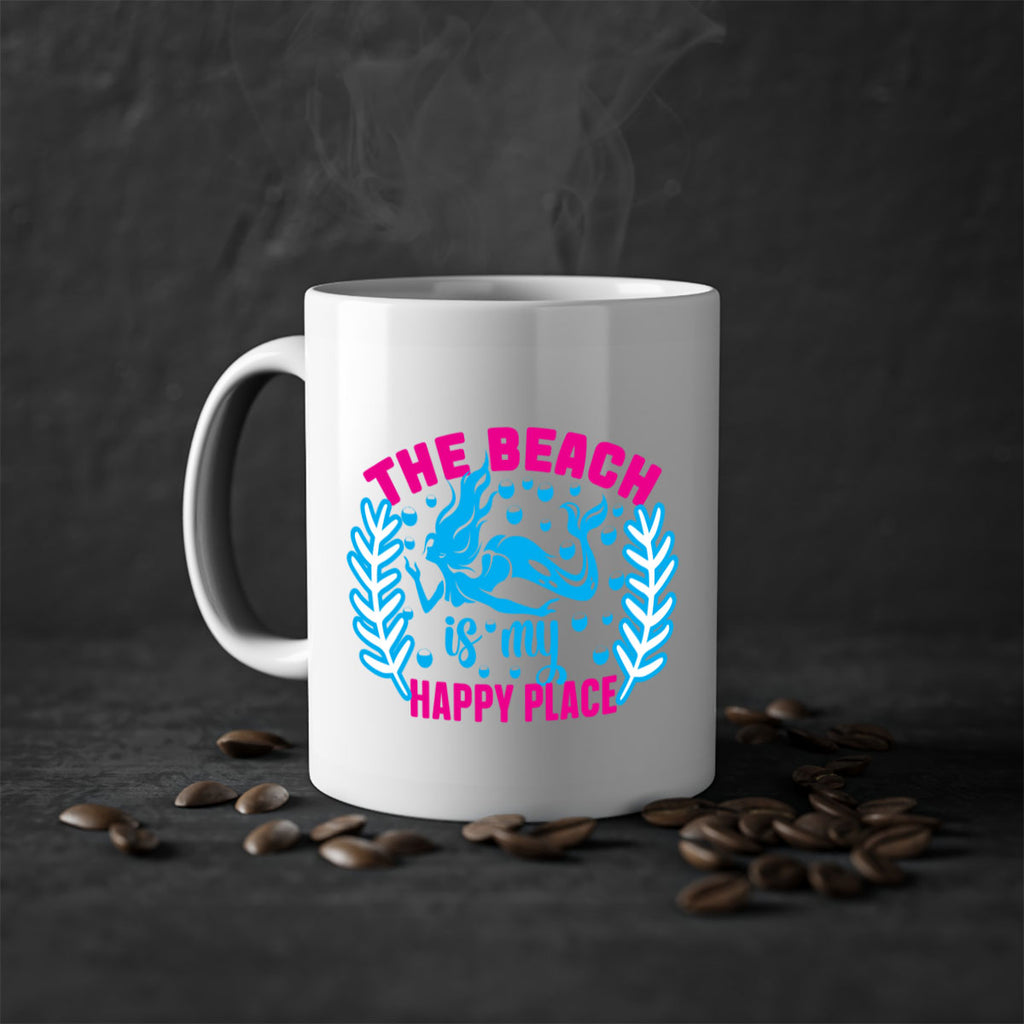 the beach is my happy place 626#- mermaid-Mug / Coffee Cup