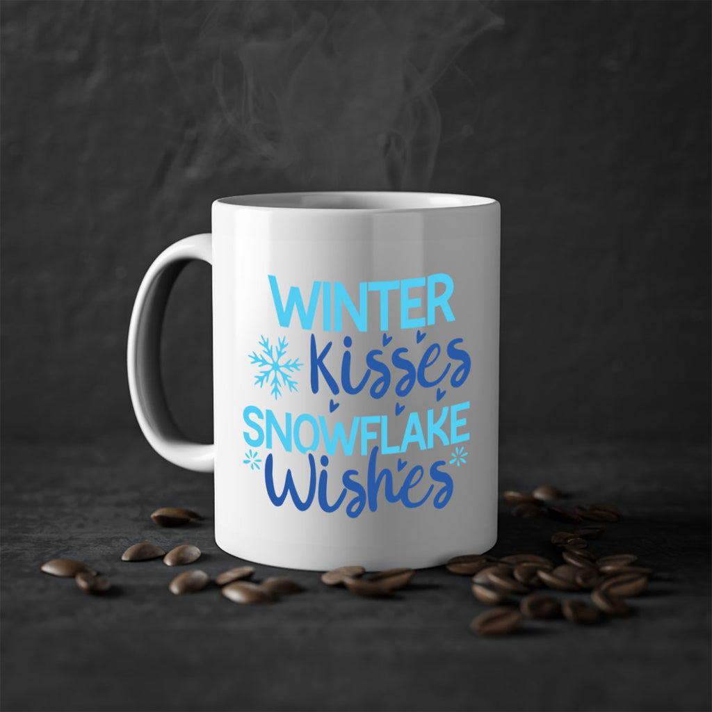 winter kisses snowflake wishes 519#- winter-Mug / Coffee Cup